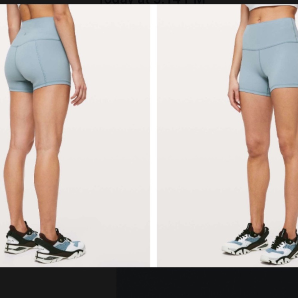 Lululemon Align Shorts 4” Size 4- Blue Cast